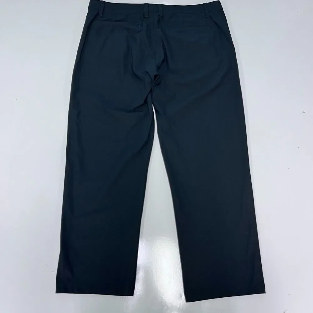 Rhone Commuter Classic Pants lot of 2 Pair Mens 35x27 Black Gray Stretch Chino